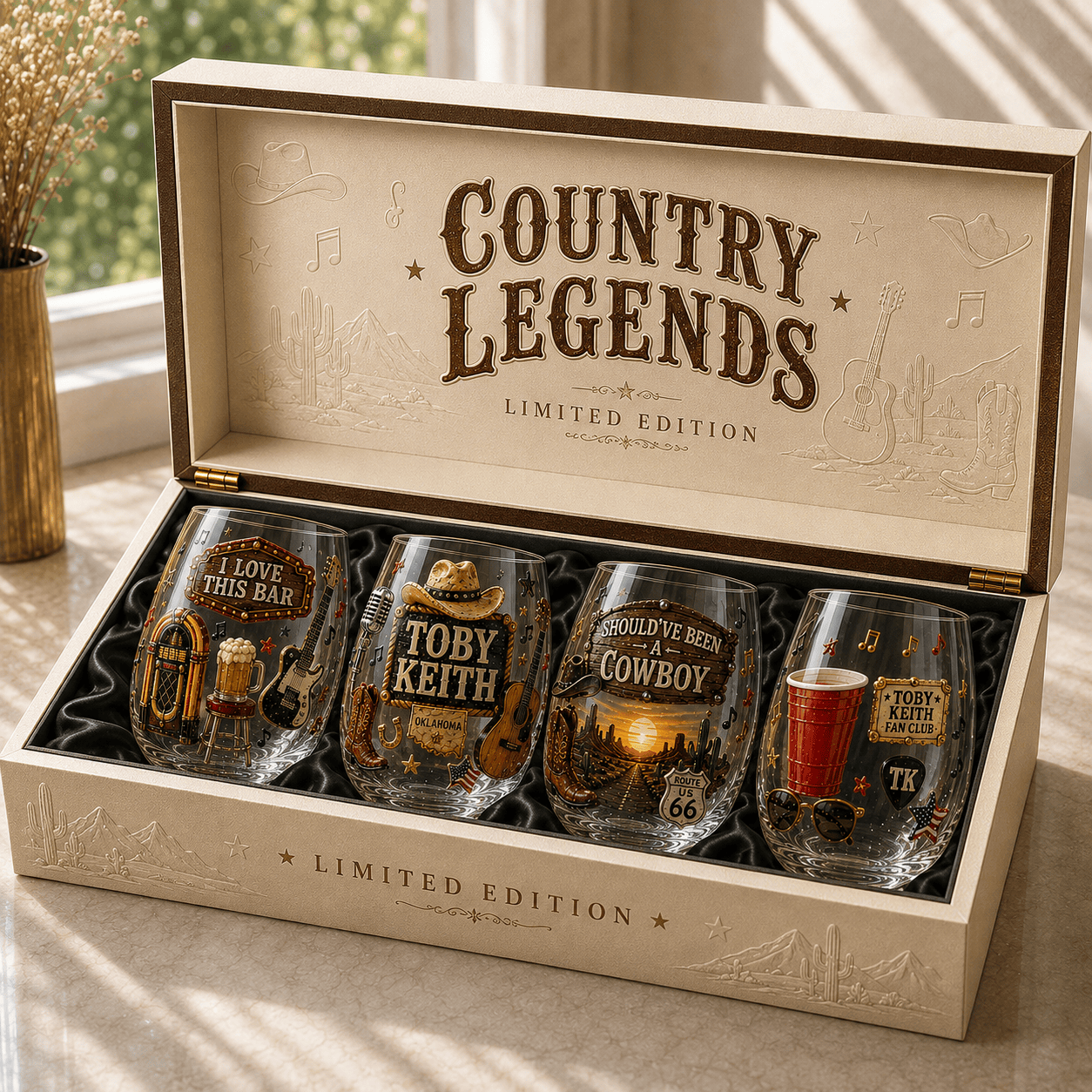 Premium TBKH Whiskey Glass Set TTTT