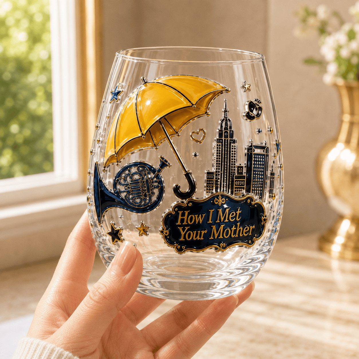 Premium HIMYM Wine Glass Cup TTTT