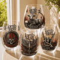 Premium LOG Wine Glass Cup TTN