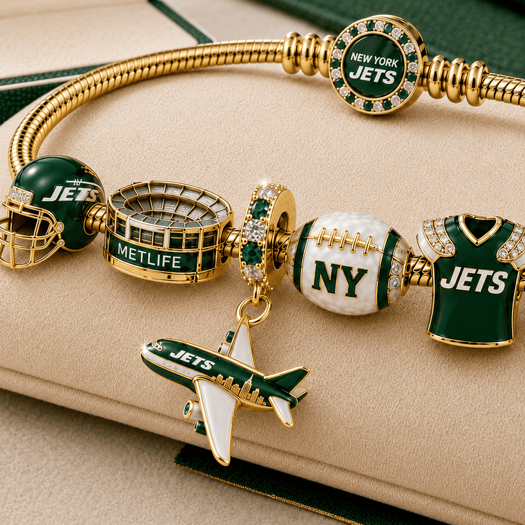 NYJ Gold Charm Bracelet Set TMH