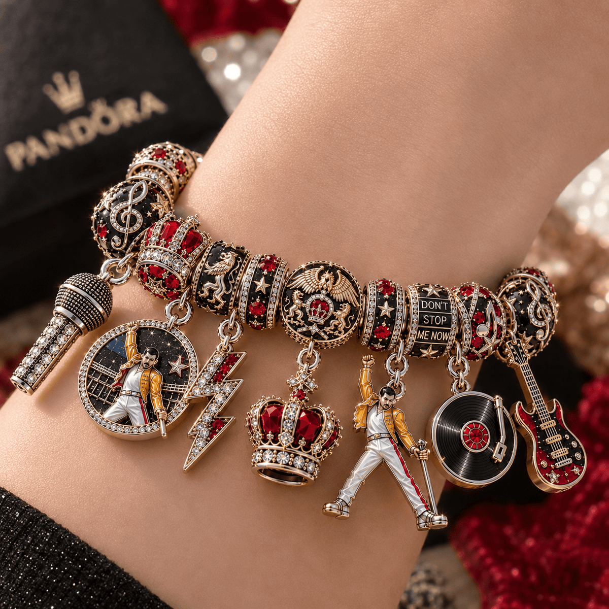 QNN Silver Charm Bracelet Set NTTB