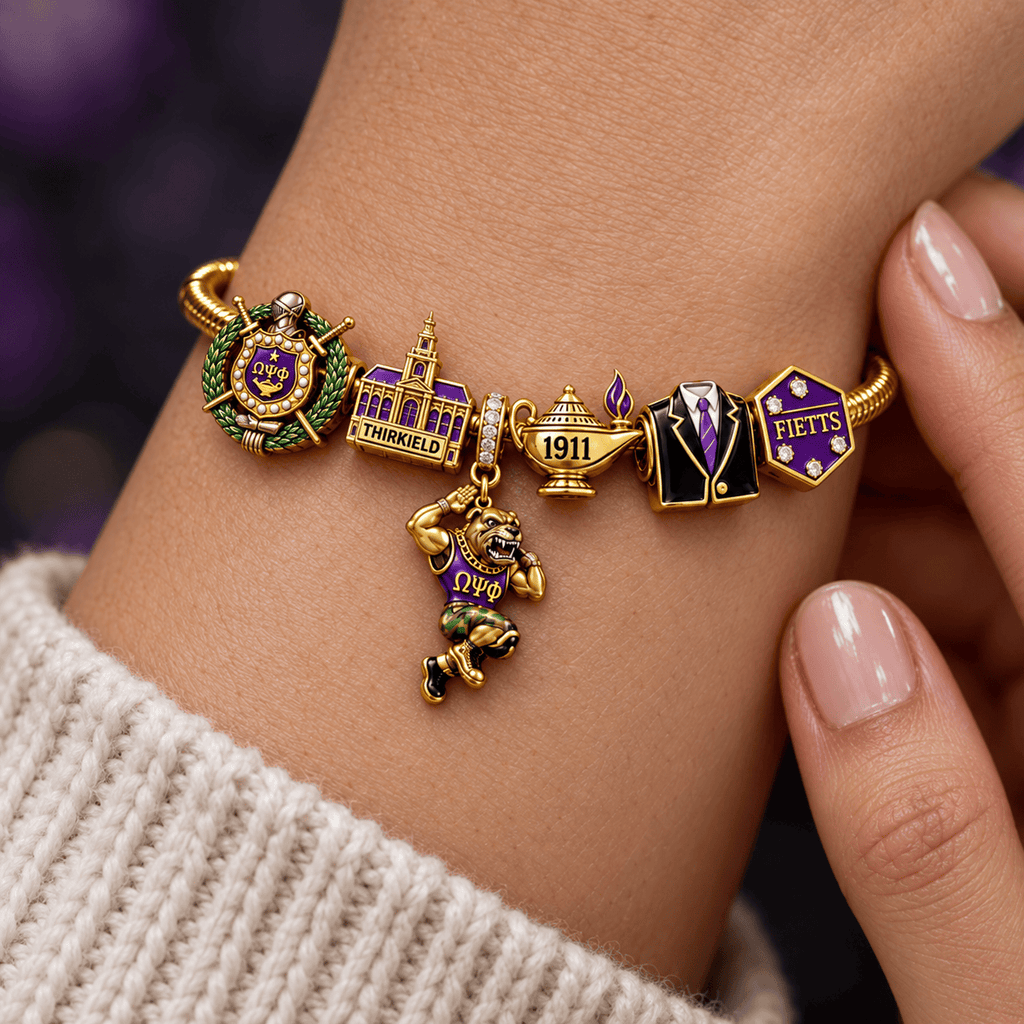 OMPP Silver Charm Bracelet Set NTVA