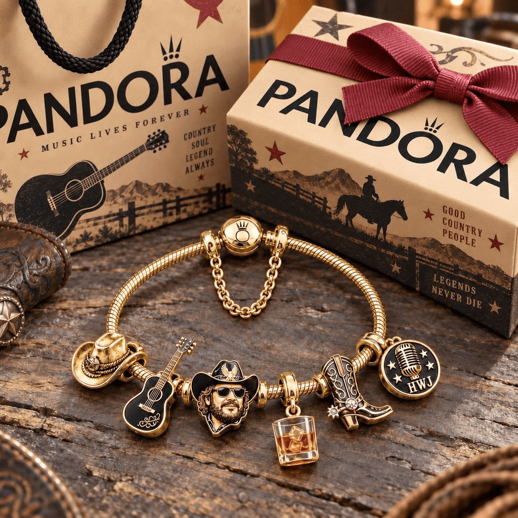 HWJ Gold Charm Bracelet Set TTN