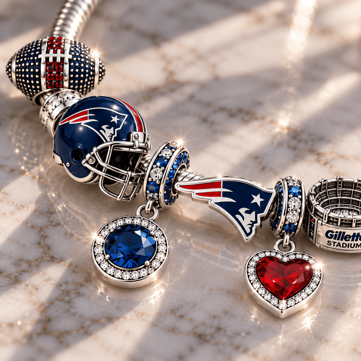 NEP Sliver Charm Bracelet Set BMD