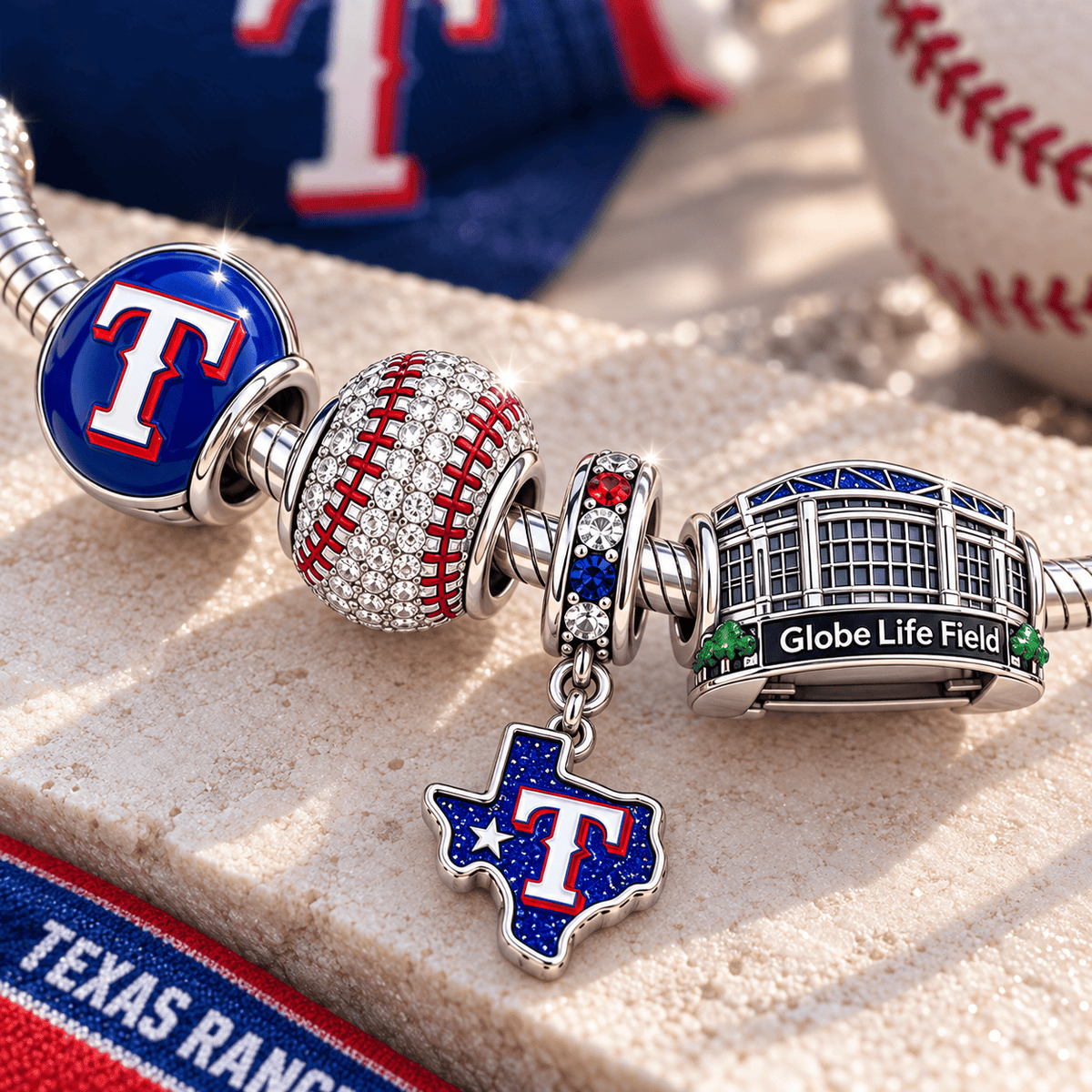 TXG Silver Charm Bracelet Set VTH
