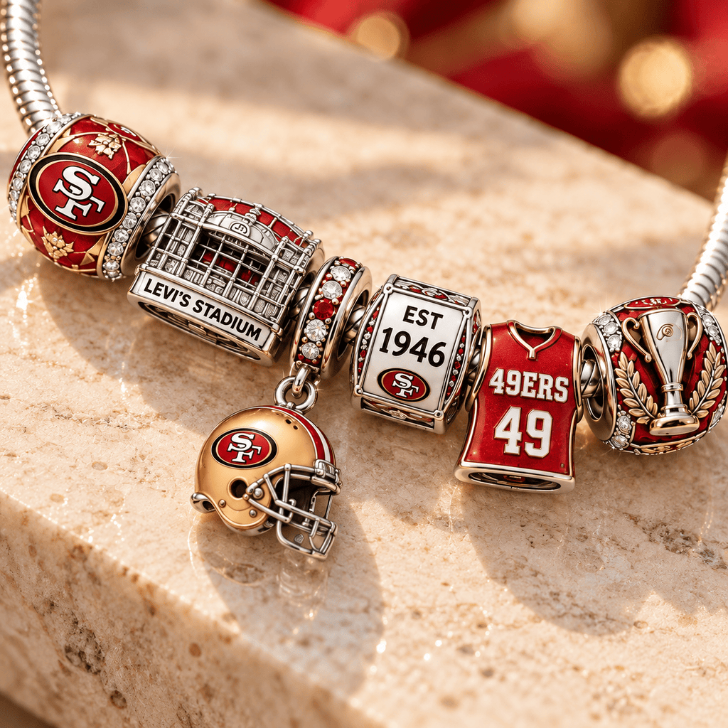 SF49 Silver Charm Bracelet Set PTT